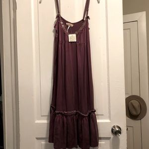 “Vintage” Free People Plum Sequined Slip Dress | Size 4 | New with Tags